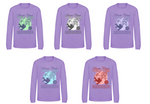 Load image into Gallery viewer, Adults LAVENDER Santa World Tour Sweatshirt
