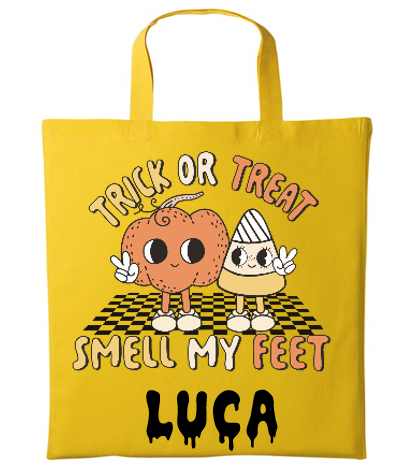 Halloween TRICK OR TREAT SMELL MY FEET Swag Bag