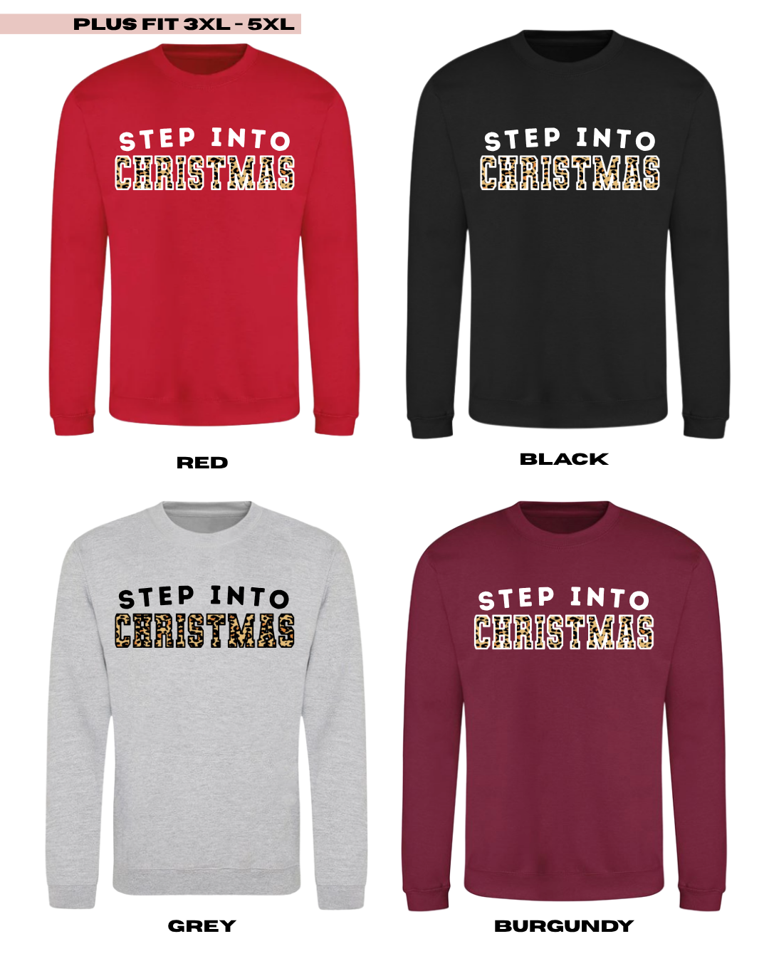 ADULTS Step Into Christmas Jumper - PLUS FIT