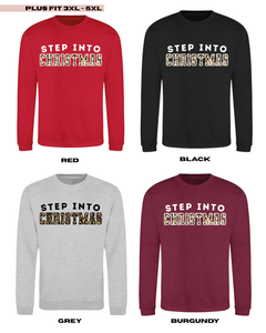 ADULTS Step Into Christmas Jumper - PLUS FIT