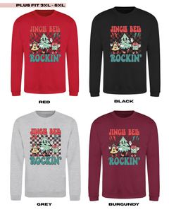 ADULTS Jingle Bell Rockin' Christmas Jumper - PLUS FIT