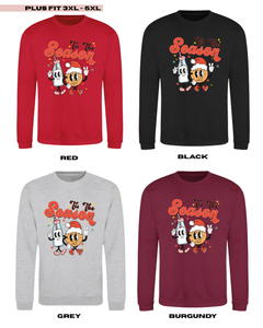 ADULTS Tis The Season Christmas Jumper - PLUS FIT