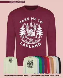 ADULTS Take Me To Lapland Woodland Christmas Jumper  - STANDARD FIT