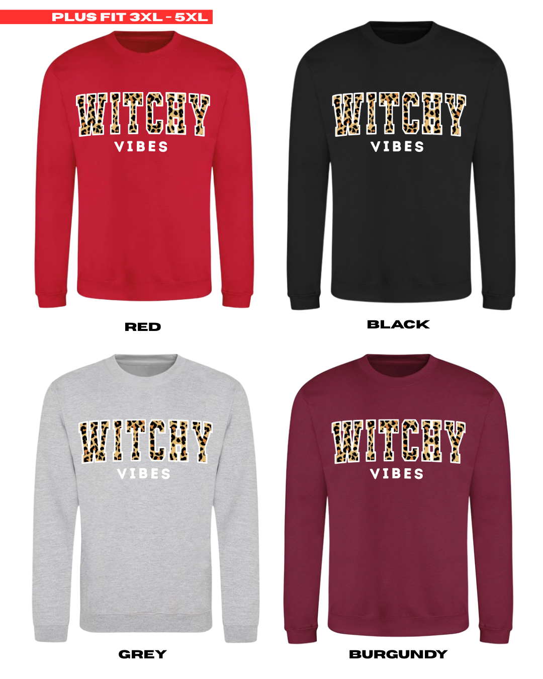 ADULTS Witchy Vibes Jumper - PLUS FIT
