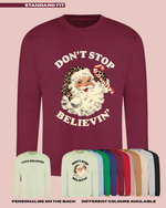 Load image into Gallery viewer, ADULTS Don&#39;t Stop Believin&#39; Christmas Jumper  - STANDARD FIT
