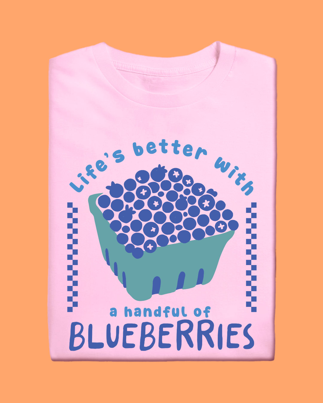 Kids BLUEBERRIES SUMMER FRUITS T Shirt
