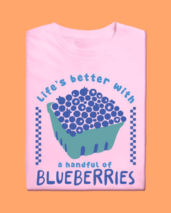 Kids BLUEBERRIES SUMMER FRUITS T Shirt