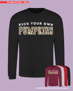 ADULTS Pick Your Own Pumpkins Jumper - PLUS FIT