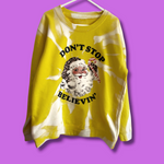 Load image into Gallery viewer, Adults YELLOW Don’t Stop Believing Sweatshirt
