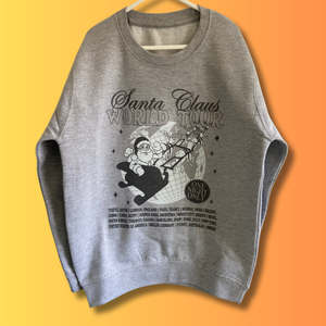 Kids GREY Santa World Tour Sweatshirt