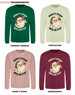 Load image into Gallery viewer, ADULTS Don&#39;t Stop Believin&#39; Christmas Jumper  - STANDARD FIT
