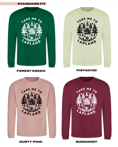 ADULTS Take Me To Lapland Woodland Christmas Jumper  - STANDARD FIT