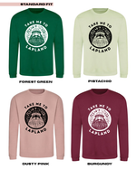 Load image into Gallery viewer, ADULTS Take Me To Lapland Scandi Santa Christmas Jumper  - STANDARD FIT
