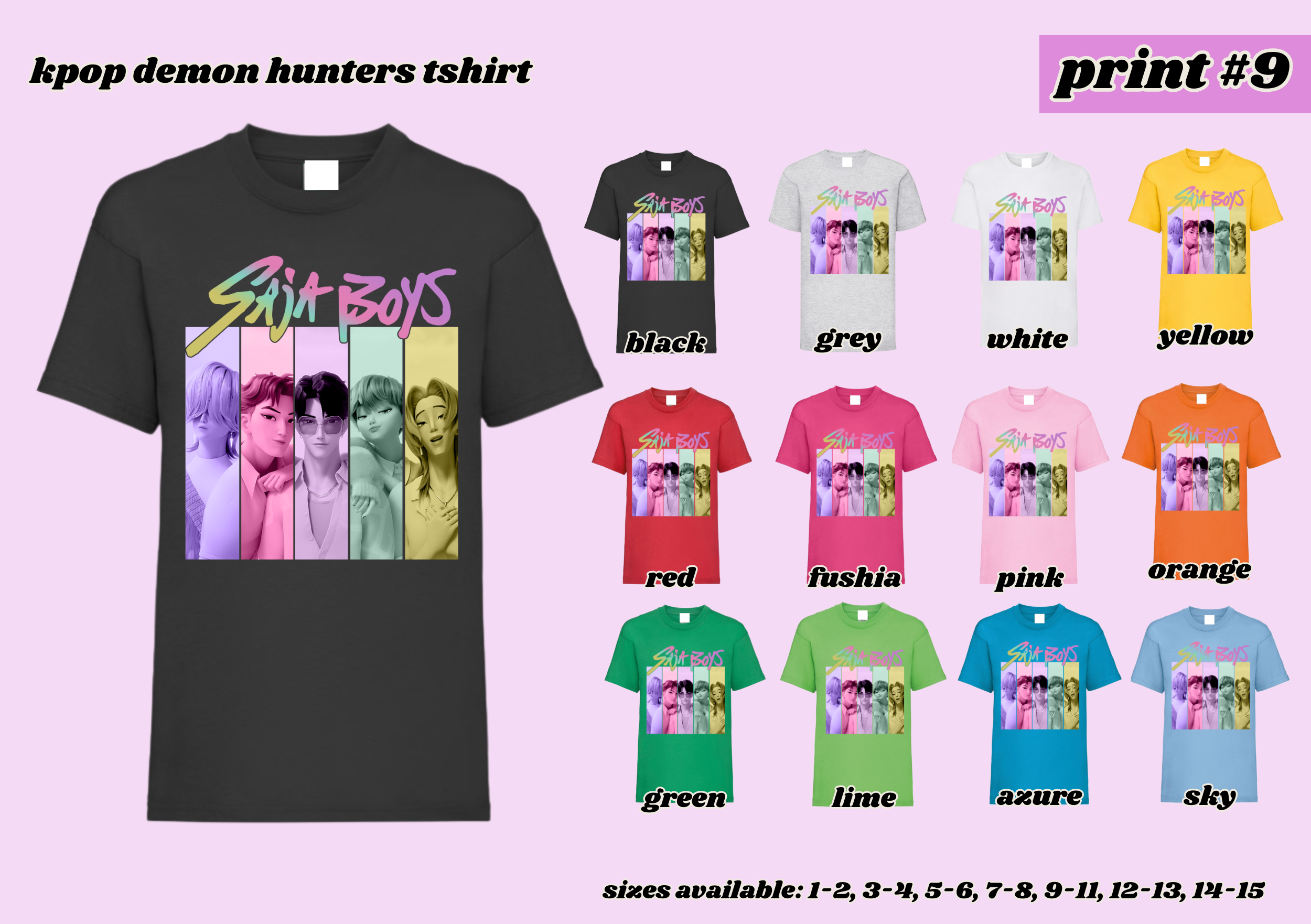 PRINT # 9 KPOP Demon Hunters TShirt