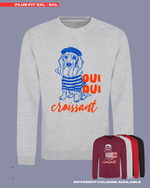 Load image into Gallery viewer, ADULTS Oui Oui Croissant Jumper - PLUS FIT
