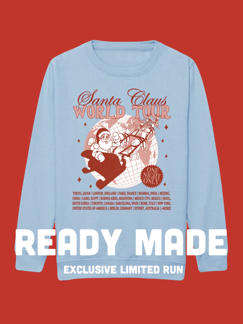 Adults READY MADE Santa World Tour Sweatshirt