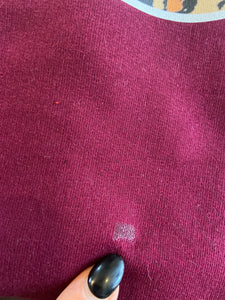 Burgundy Sweatshirt S - tiny flaw
