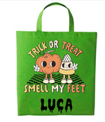 Load image into Gallery viewer, Halloween TRICK OR TREAT SMELL MY FEET Swag Bag
