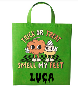 Halloween TRICK OR TREAT SMELL MY FEET Swag Bag