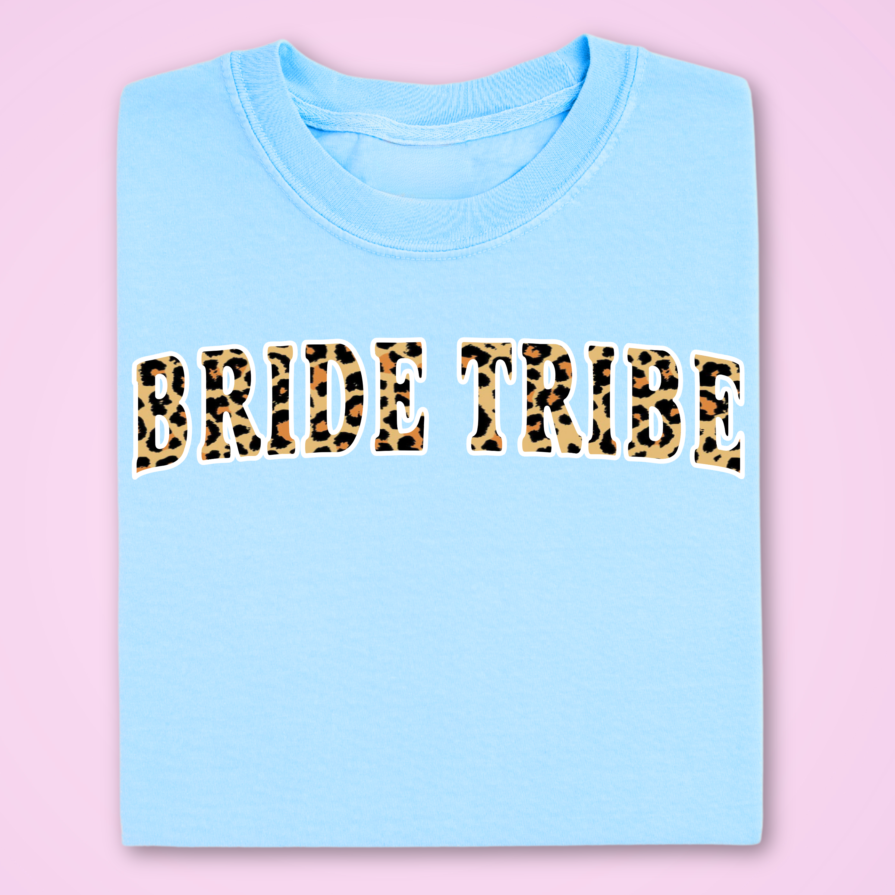 BRIDE TRIBE HEN DO WEDDING TSHIRT LEOPARD PRINT