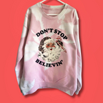 Load image into Gallery viewer, Kids LIGHT PINK Don’t Stop Believing Sweatshirt
