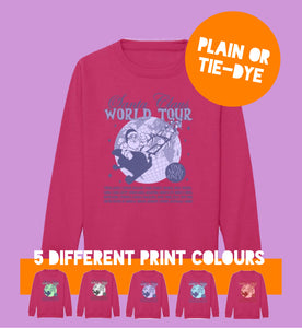 Kids FUSHIA Santa World Tour Sweatshirt