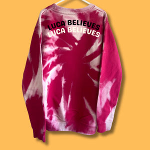 Kids FUSHIA Don’t Stop Believing Sweatshirt