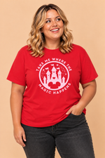 Load image into Gallery viewer, Take Me Where The Magic Happens - Adults Plus Fit TShirt
