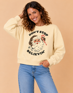 Load image into Gallery viewer, ADULTS Don't Stop Believin' Christmas Jumper  - BOXY FIT
