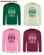 Load image into Gallery viewer, ADULTS Take Me To Lapland Woodland Christmas Jumper  - STANDARD FIT

