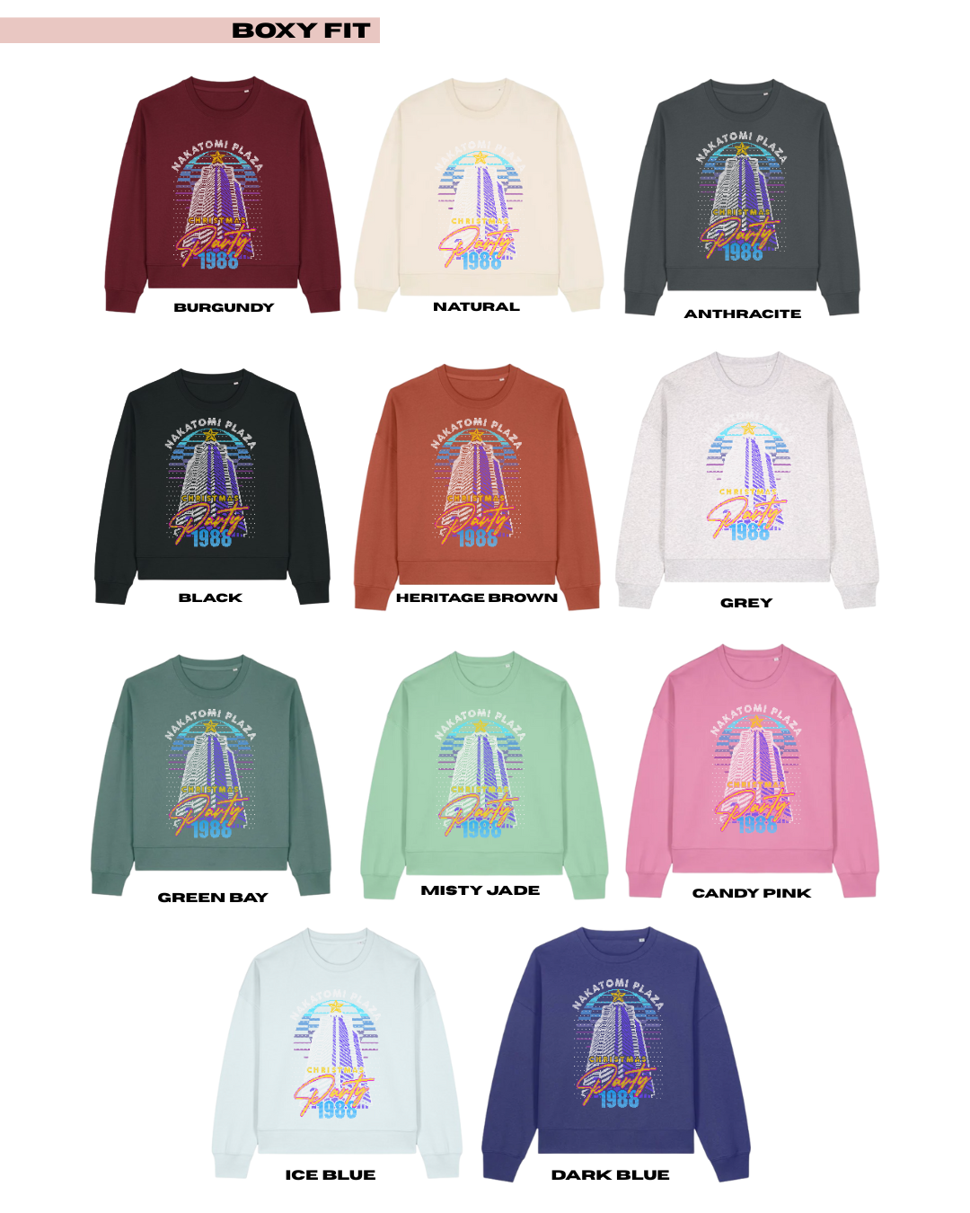 ADULTS Nakatomi Tower Christmas Jumper - BOXY FIT