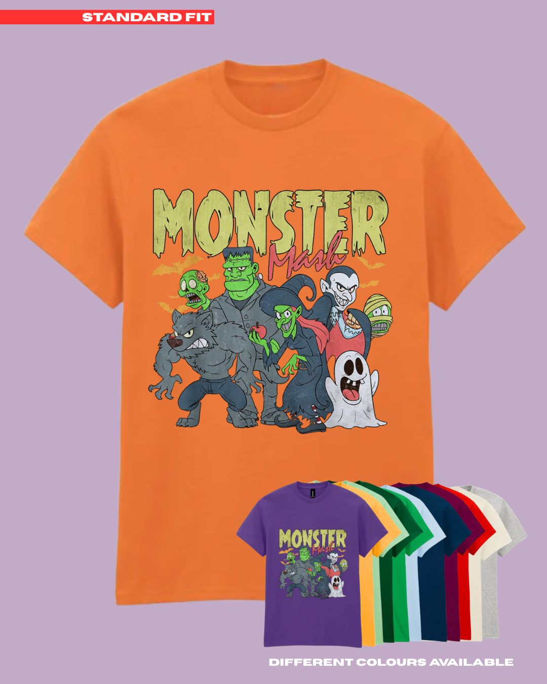 ADULTS MONSTER MASH TShirt  - STANDARD FIT