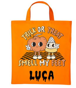 Halloween TRICK OR TREAT SMELL MY FEET Swag Bag