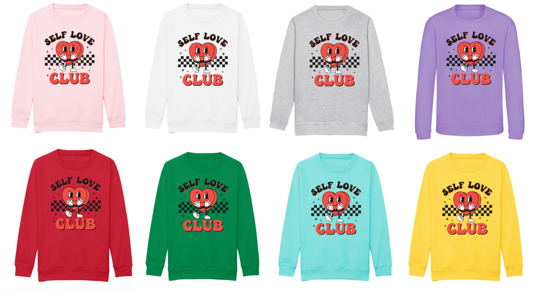 Adults SELF LOVE CLUB Sweatshirt