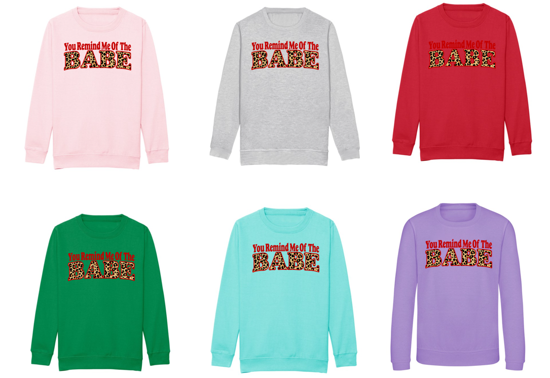 Kids YOU REMIND ME OF THE BABE Sweatshirt