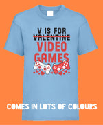 Load image into Gallery viewer, Kids V IS FOR VIDEO GAMES T Shirt
