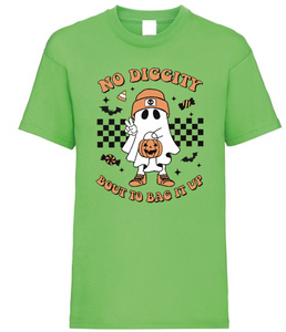 Adults NO DIGGITY BOUT TO BAG IT UP T Shirt