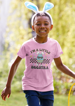 Load image into Gallery viewer, Kids I'M A LITTLE EGGSTRA EASTER T Shirt
