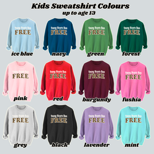 Kids YOUNG HEARTS RUN FREE Sweatshirt