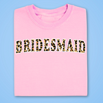 Load image into Gallery viewer, bridesmaid leopard print tshirt wedding hen do pink
