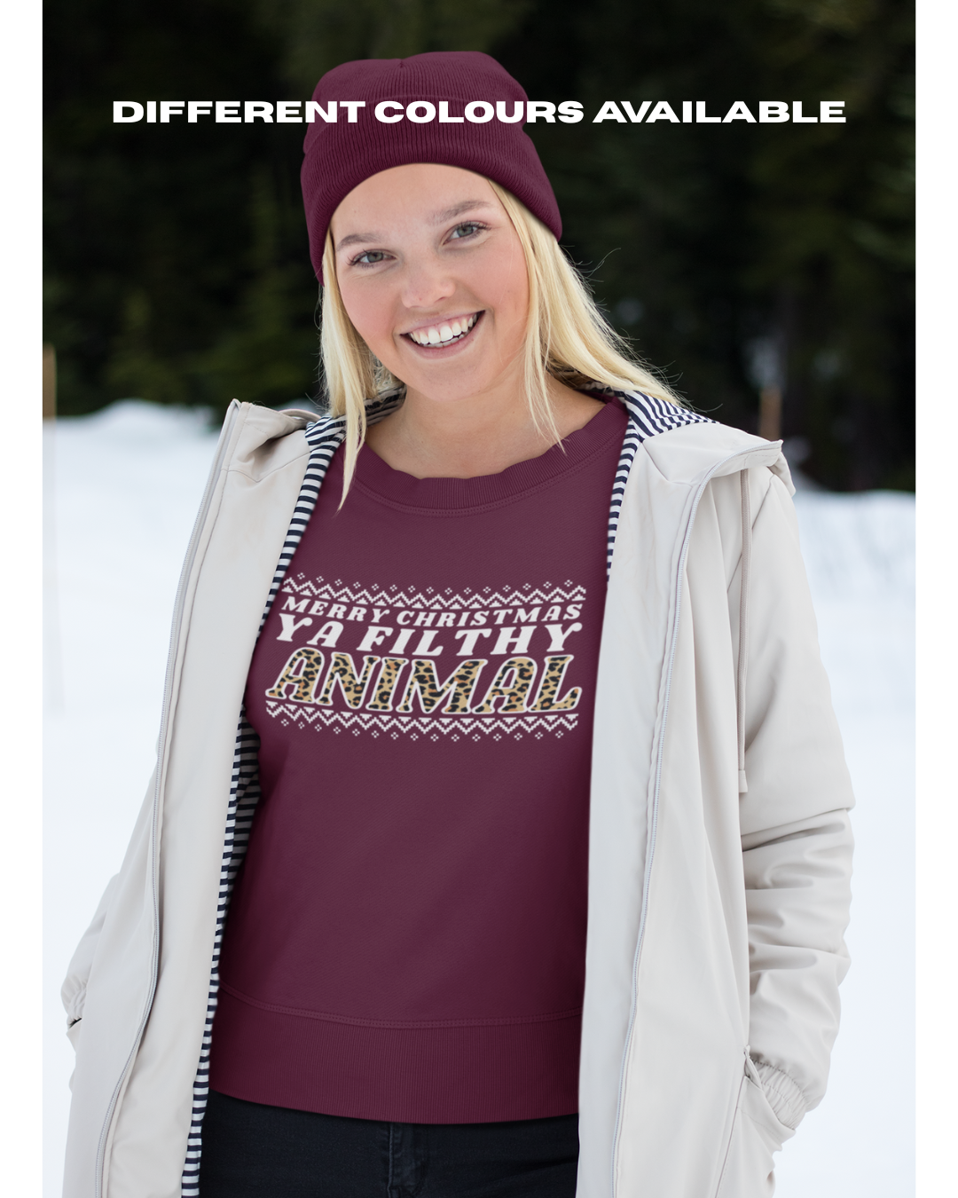 ADULTS Filthy Animal Christmas Jumper - BOXY FIT