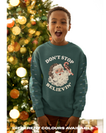 Load image into Gallery viewer, KIDS Don&#39;t Stop Believin&#39; Christmas Jumper - STANDARD FIT
