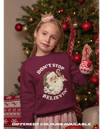 Load image into Gallery viewer, KIDS Don&#39;t Stop Believin&#39; Christmas Jumper - STANDARD FIT
