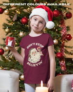 Load image into Gallery viewer, KIDS Don&#39;t Stop Believin&#39; Christmas TShirt - Standard Fit
