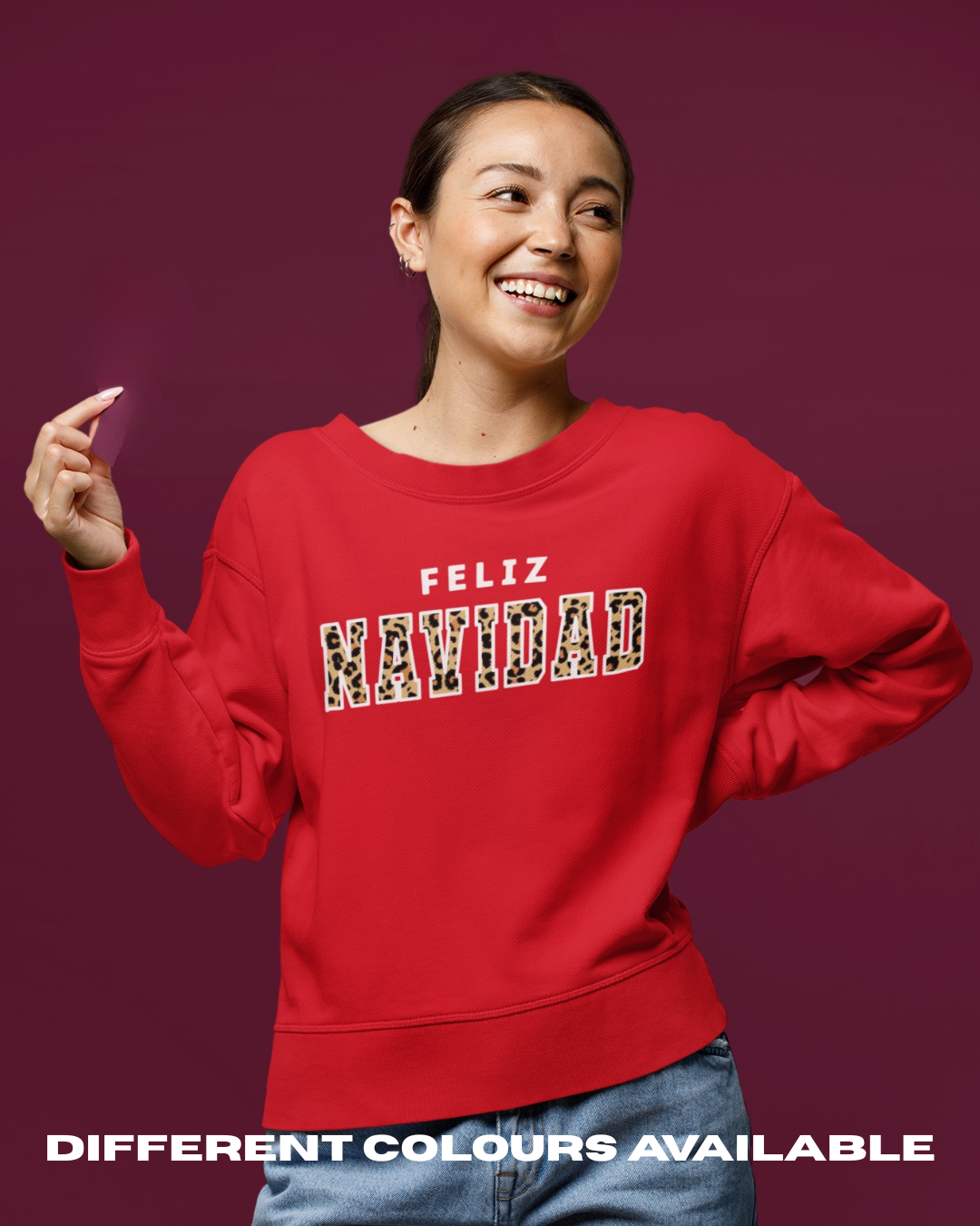 ADULTS Feliz Navidad Christmas Jumper - BOXY FIT