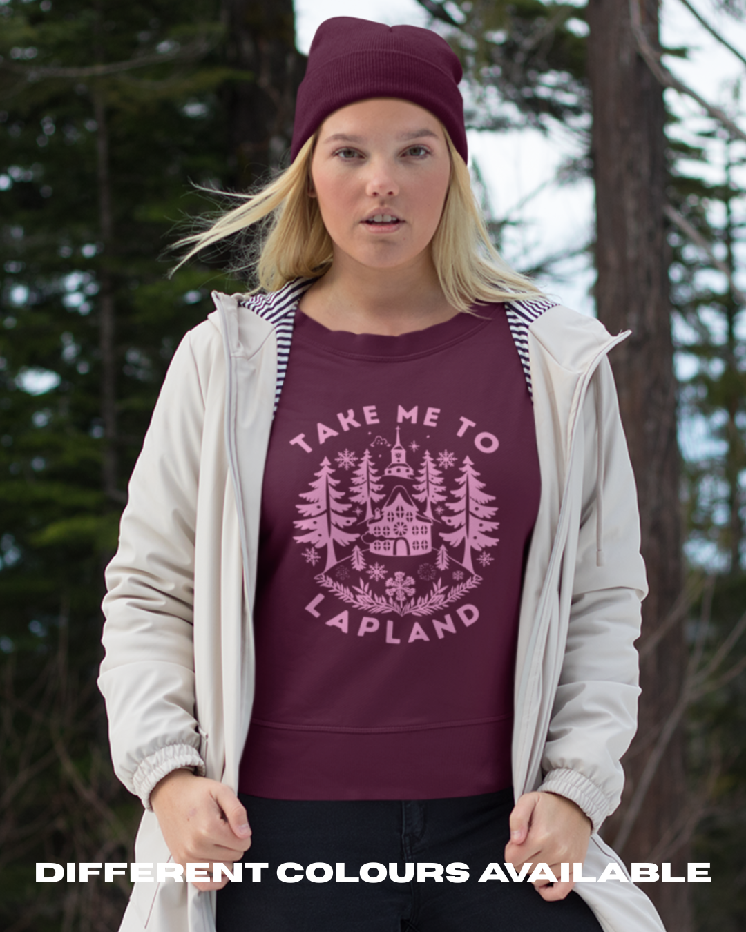 ADULTS Take Me To Lapland Woodland Christmas Jumper  - BOXY FIT