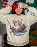 Load image into Gallery viewer, ADULTS Sleigh All Day Christmas Jumper - STANDARD FIT
