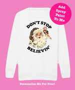 Load image into Gallery viewer, Kids WHITE Don’t Stop Believin’ Sweatshirt
