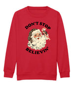 Load image into Gallery viewer, Kids RED Don’t Stop Believin’ Sweatshirt
