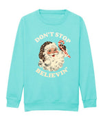 Load image into Gallery viewer, Adults PEPPERMINT Don’t Stop Believin’ Sweatshirt
